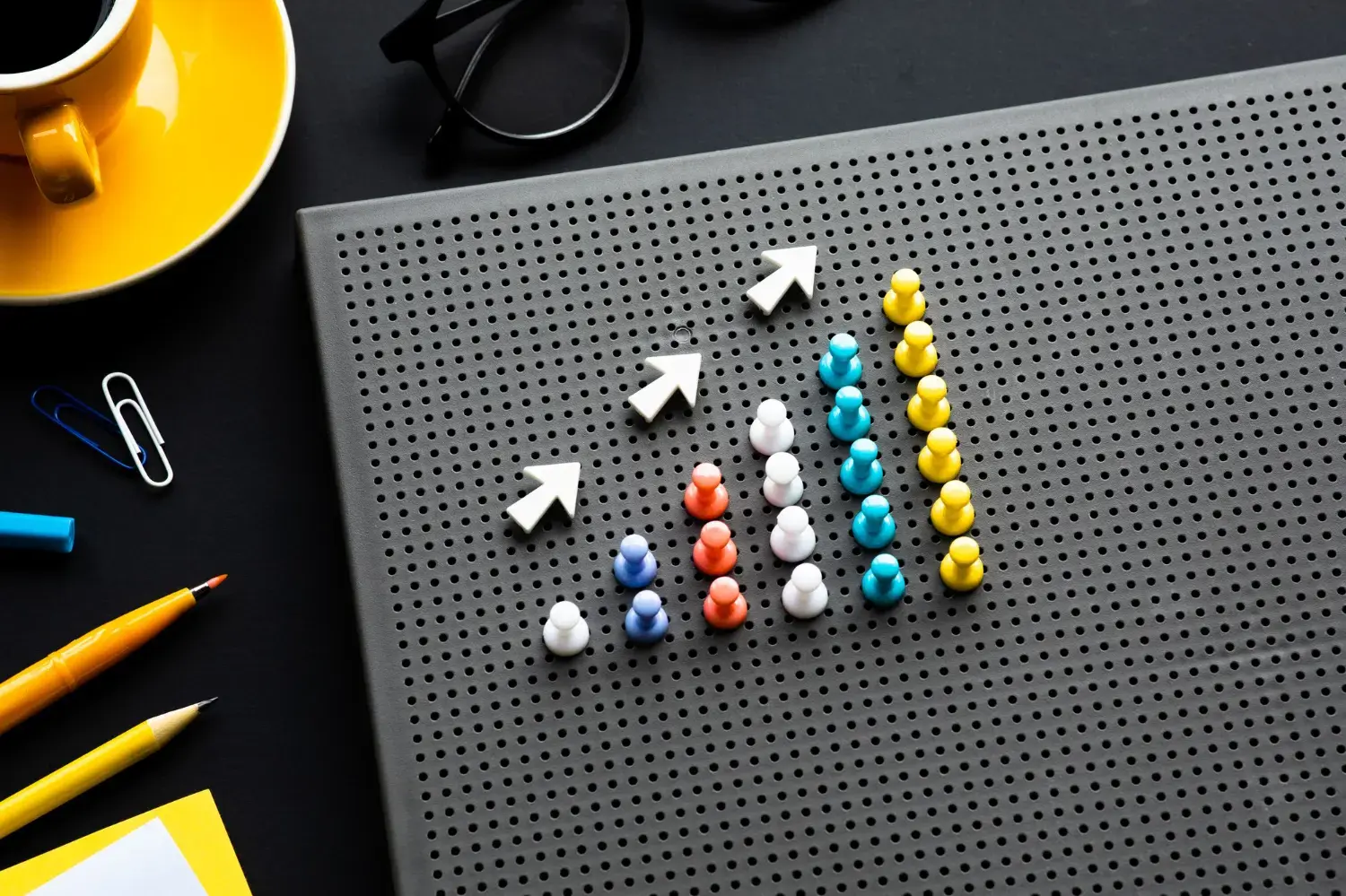 An image that represents signal increasing